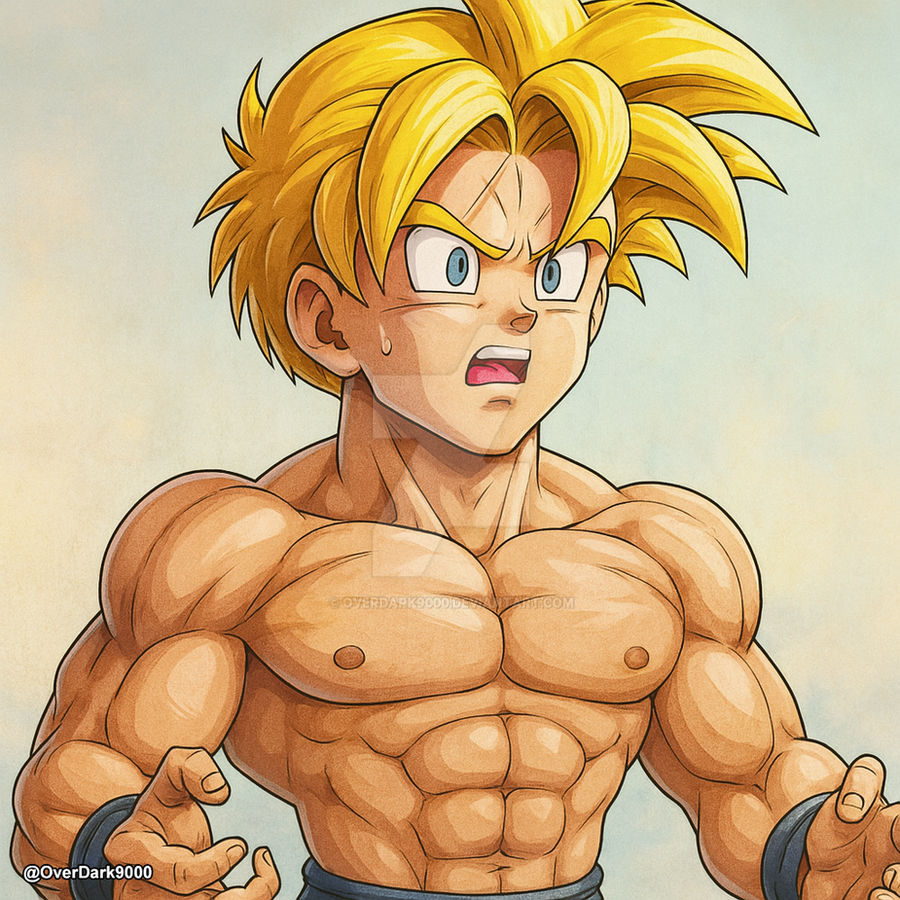 Dbz Gohan Ripped Ripped Gohan by OverDark9000 on DeviantArt