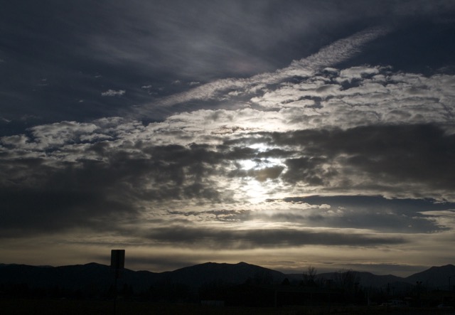 Sun Through Clouds