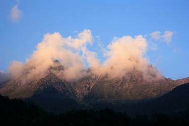 Blue cloudy sky