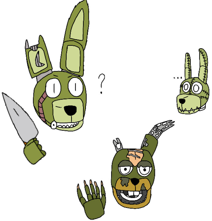 Different faces of Springtrap by Luna-Vixen-art on DeviantArt