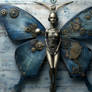 Butterfly Steampunk Beautiful Female Artwork