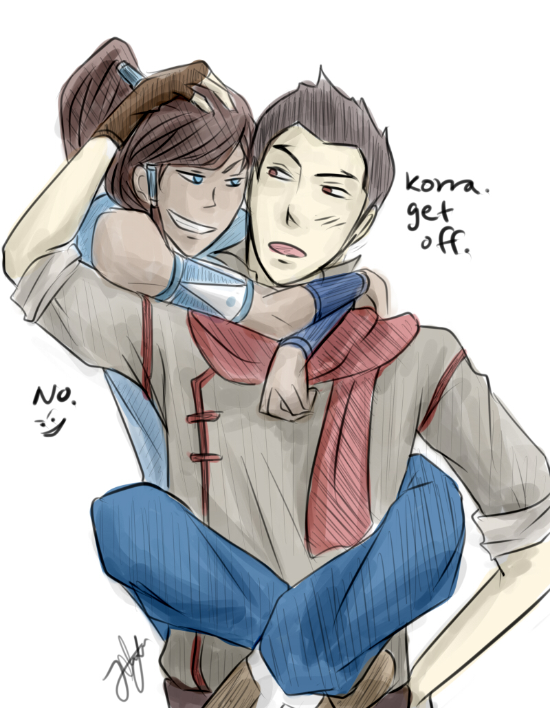 Makorra: Get off.