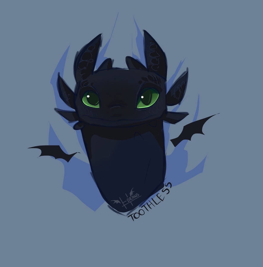 Toothless headshot by hakunaX on DeviantArt