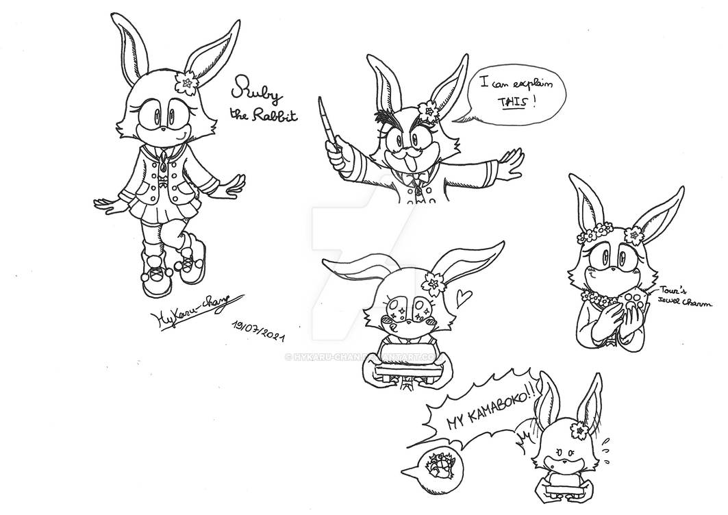 Ruby the Rabbit - Sonic OC by Hykaru-chan on DeviantArt