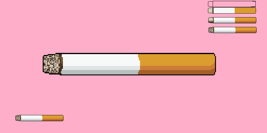 pixel cigarette Art by mumu DinoPIXEL Choose from our vast selection of pins to match with your desired size to make the perfect custom pin Pixel Art Illustration Cigarettes Smoke