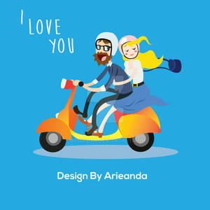 Vespa Design I love you 