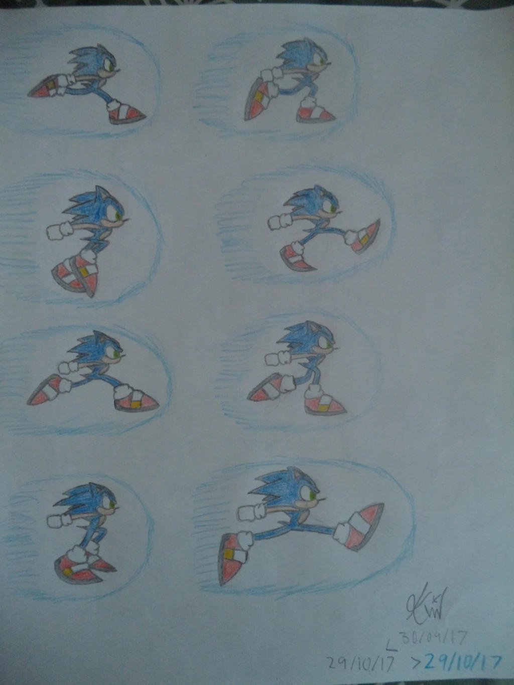 Sonic running animation test (all frames) by Kenji195 on DeviantArt