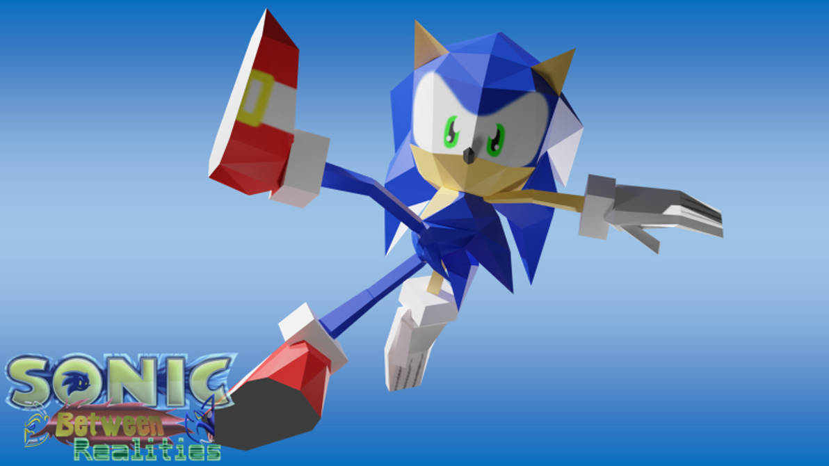 Between Realities - Lower Poly Sonic by Kenji195 on DeviantArt