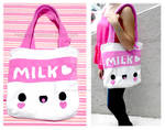 Cute Milk Tote by CosmiCosmos