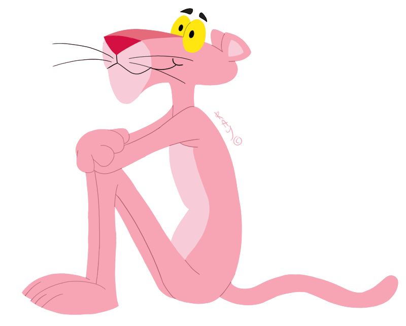 The Pink Panther is blue by SidabaTheToonLord (DeviantArt stuff), Fan art  Fun Wiki