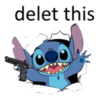 stitch saying to delet this by kostyabud2009