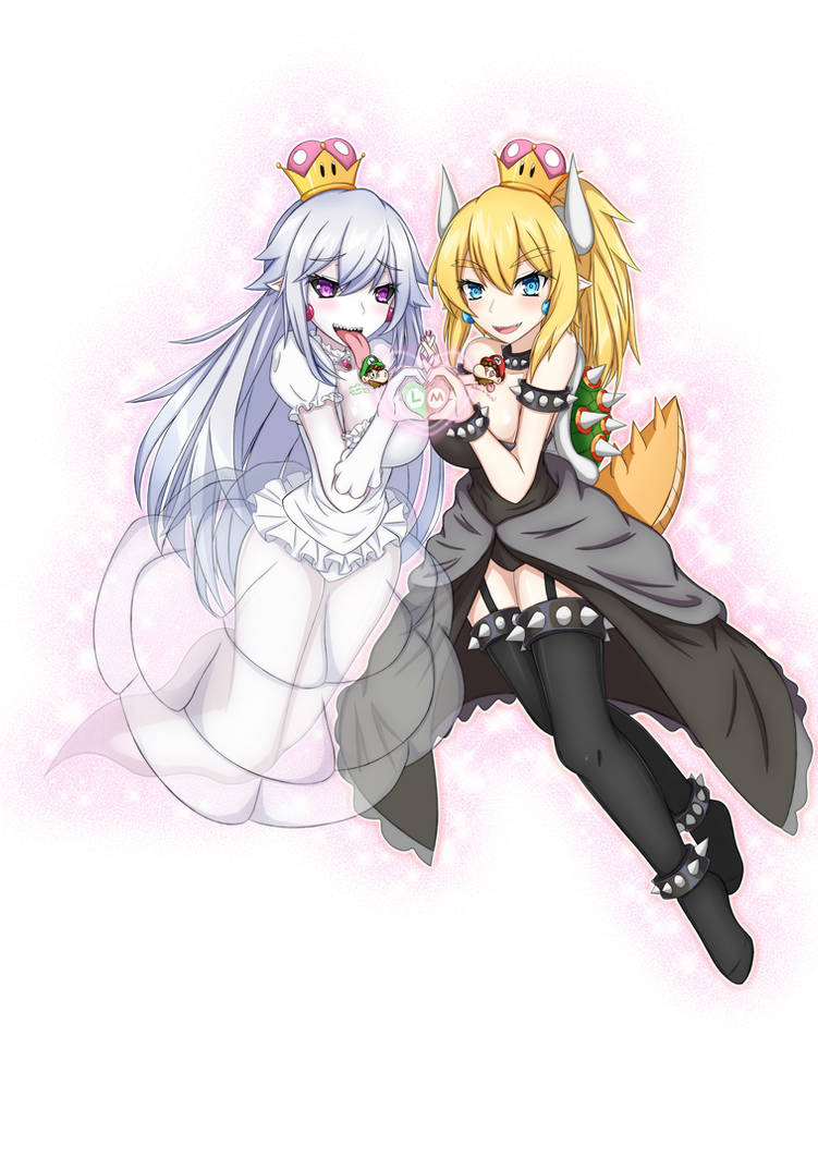 Booette Hug Booette and Bowsette by Hach1suka on DeviantArt