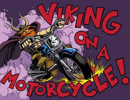 Viking on a Motorcycle