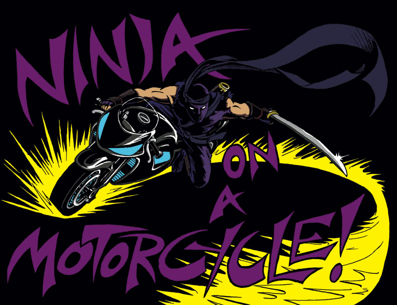 Ninja on a Motorcycle