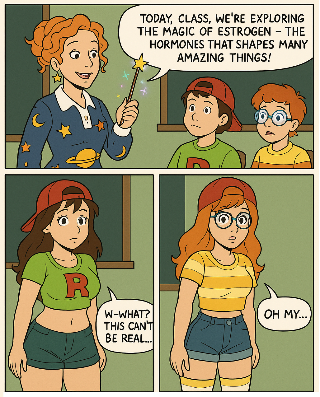 Deviantart Older Ralphie The Magic of Estrogen: Ralphie and Arnella by jermthakid on DeviantArt