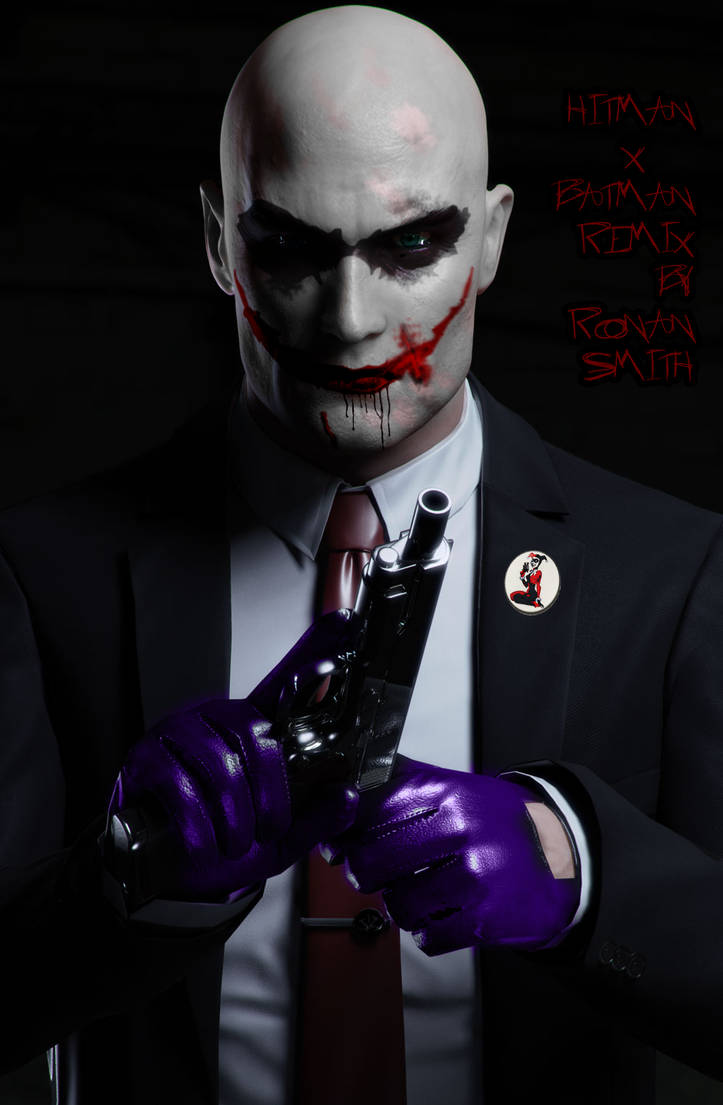 Hitman Batman Hitman x Batman Crossover: Joker by ronansmith14 on DeviantArt