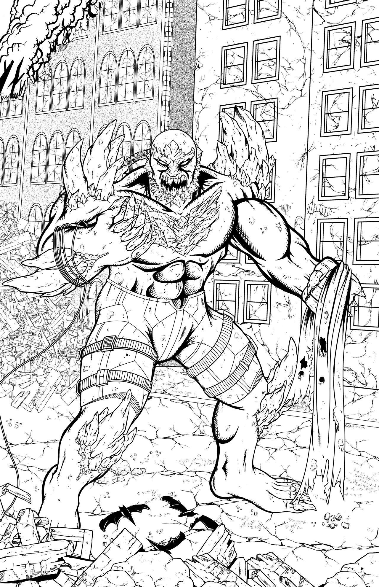 Dommsday Injustice Doomsday-INJUSTICE: GODS AMONG US (b/w image) by millenniumman001 on ...