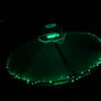 UFO / Alien flying saucer Halloween yard prop