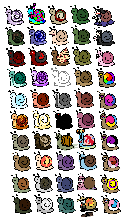 Snail Adopts (OPEN, 41/50) by Sarahdawolf on DeviantArt