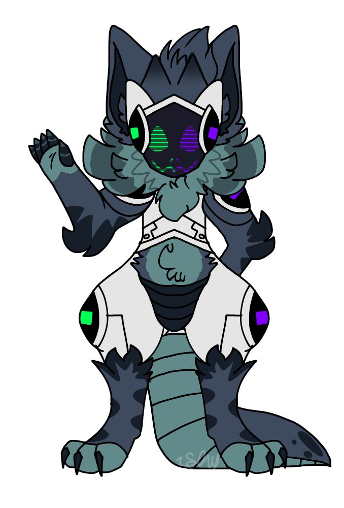 Protogen Roxy by Sarahdawolf on DeviantArt