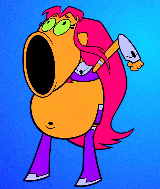 Starfire Over Inflation Starfire fat 23 by macbalmo on DeviantArt