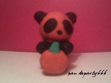 Clay Halloween Panda