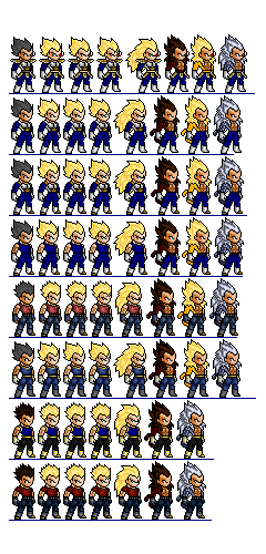 Vegeta Sprites