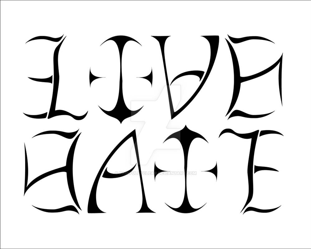 Love Hate Ambigram By Painfullyclear On Deviantart Love Hate Ambigram By Painfullyclear On Deviantart