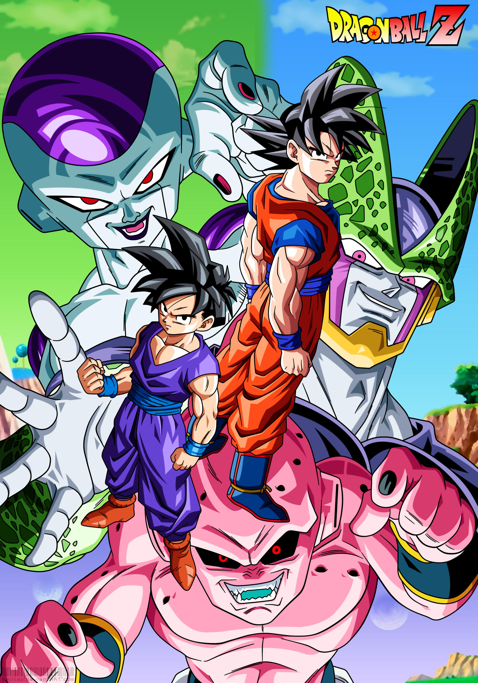 DBZ Goku and Gohan VS Villains