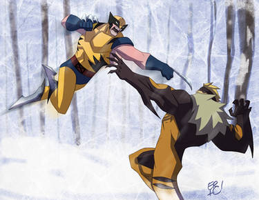 Wolverine Vs Sabretooth