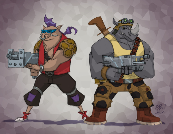 Bebop and Rocksteady by EricGuzman on DeviantArt