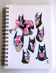 Spider-Bat Sketches