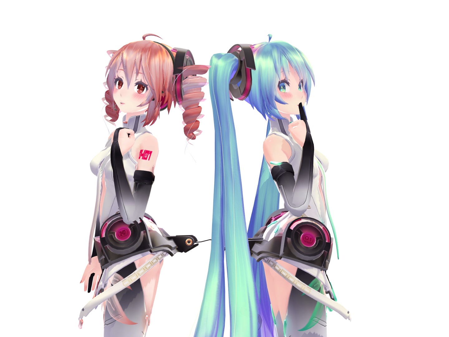 Tda Miku and Teto by negishioyakisoba1423 on DeviantArt