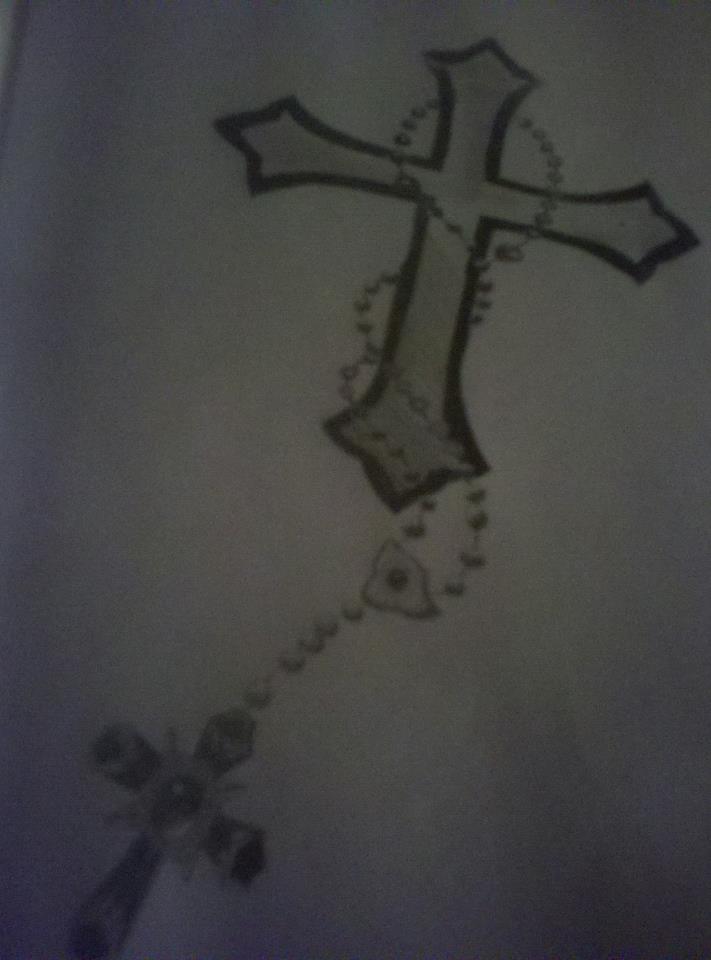 x.x Beaded Cross x.x