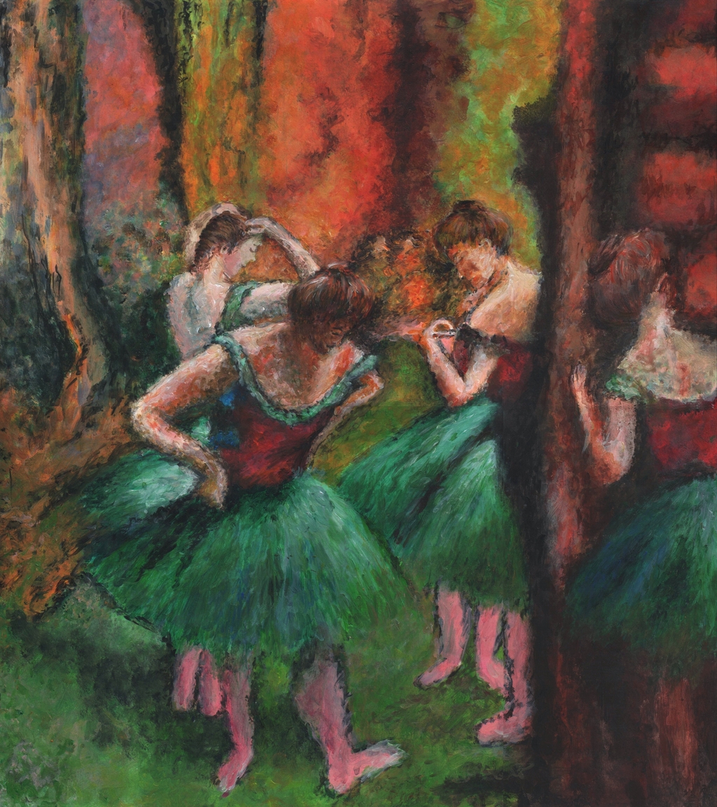 Degas's Pink and Green Dancers