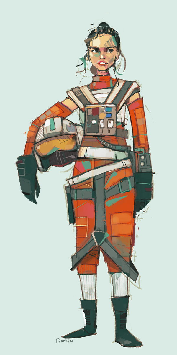 Rebel Pilot Rey by michaelfirman