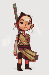 Rey-a-Day 27 - Lil' Rey by michaelfirman