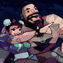 Chun-Li and Zangief Stargazing