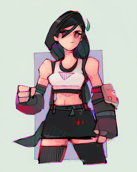 Tifa and Blocky Forearms