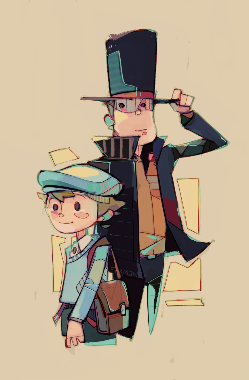 Ed Layton Professor Layton and Luke by michaelfirman on DeviantArt