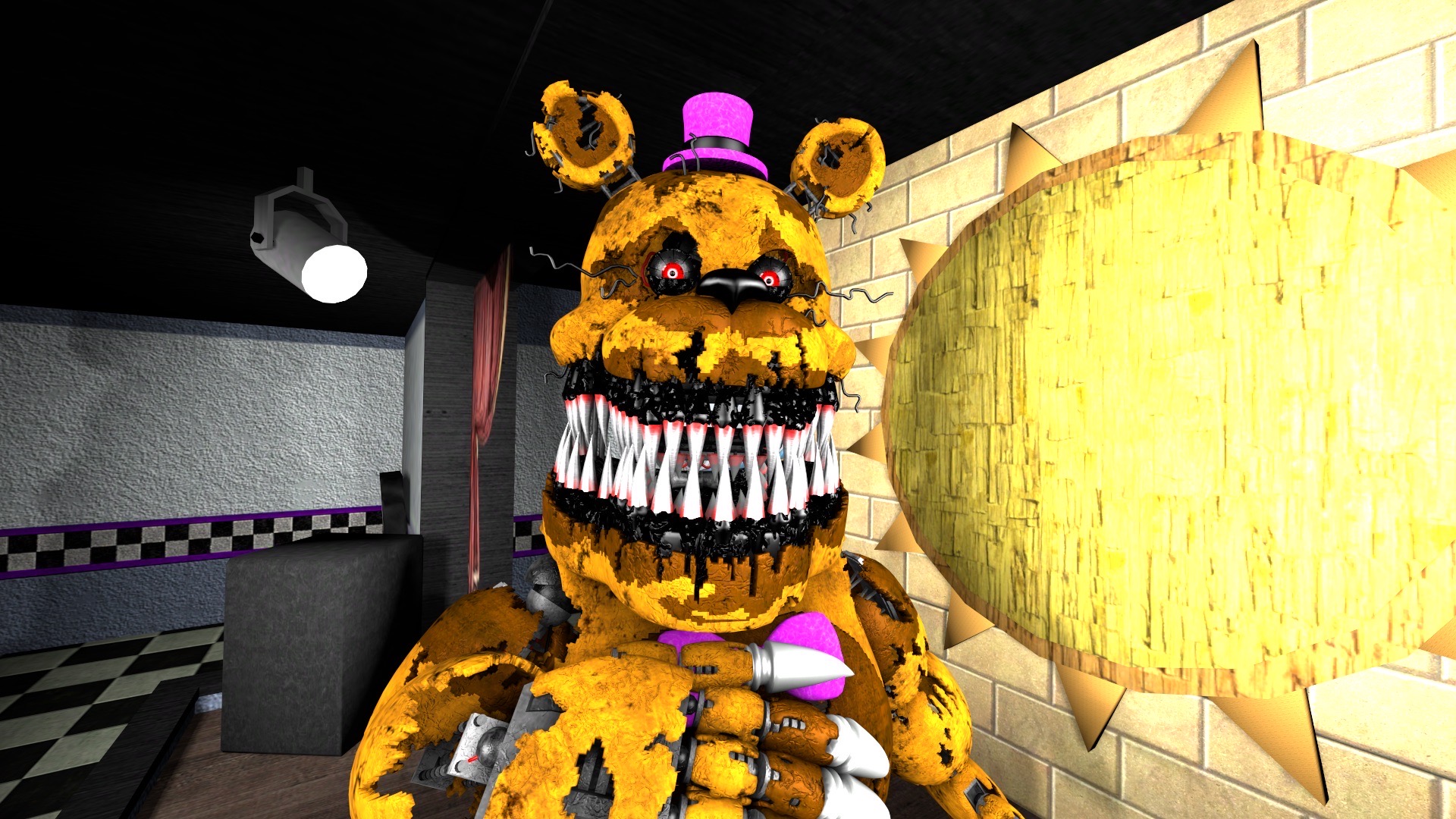 SFM FNAF6/FNAF4] Nightmare Fredbear Jumpscare by OPandTSFan on DeviantArt