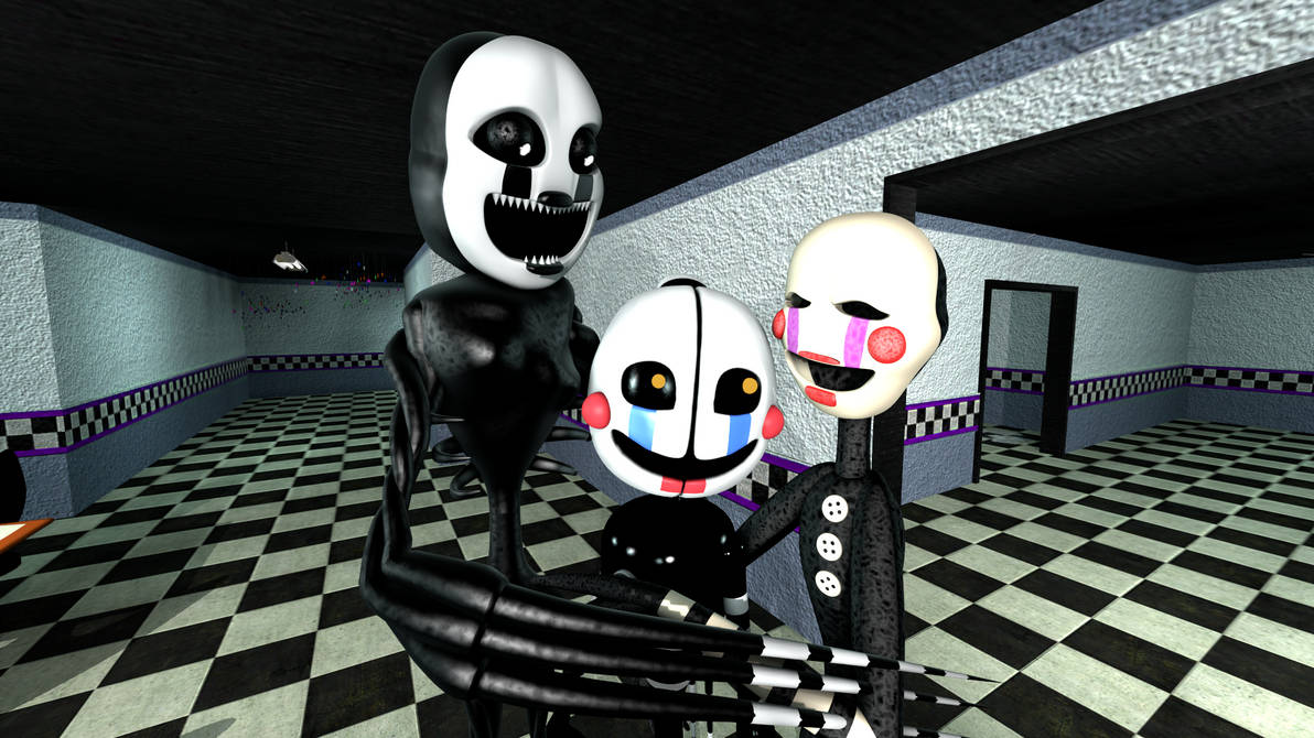 Spring Puppet Fnaf (Fnaf sfm AU ship) Happy Puppet's by GlamrockSpringWolf on DeviantArt