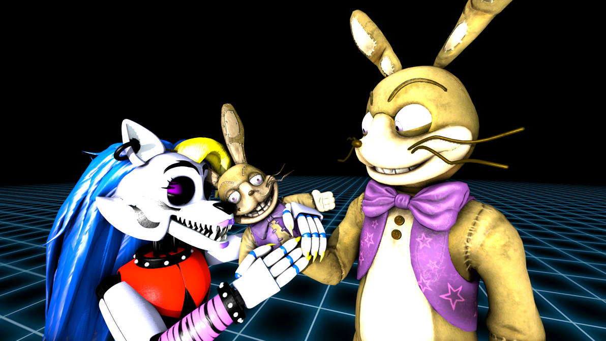 Spring Puppet Fnaf (Fnaf sfm AU ship) Adorable hand puppet by GlamrockSpringWolf on DeviantArt