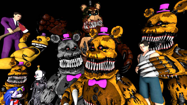 (Fnaf sfm AU) Nightmare Fredbear's past