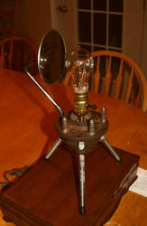 industrial scrap metal antique lamp 2