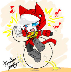 Kitty Blaster with iPod
