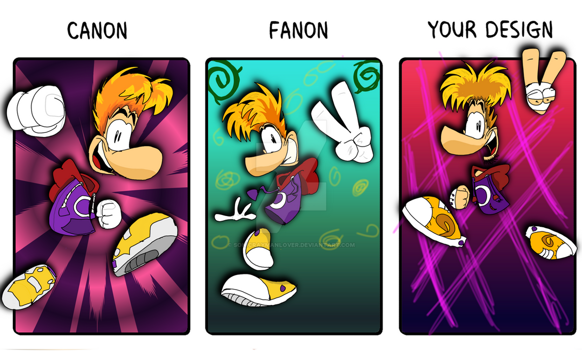 Canon, Fanon, and your design challenge by SonicRaymanLover on DeviantArt