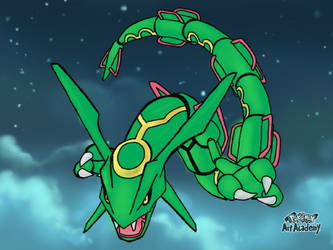 Rayquaza! Pokemon Art Academy Free Paint