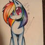 Rainbow Dash on my paper