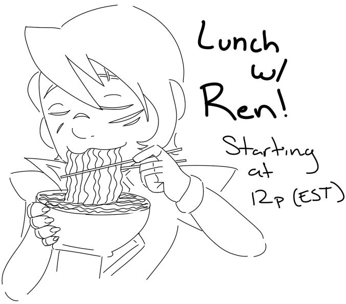 Lunch with ren by Hollow-Dew